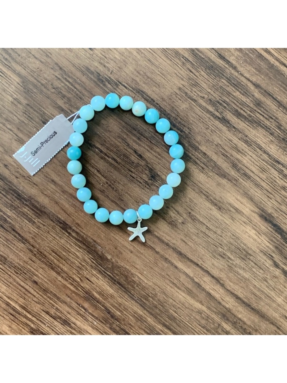 J. Jill Turquoise Beaded Bracelet with Starfish Charm